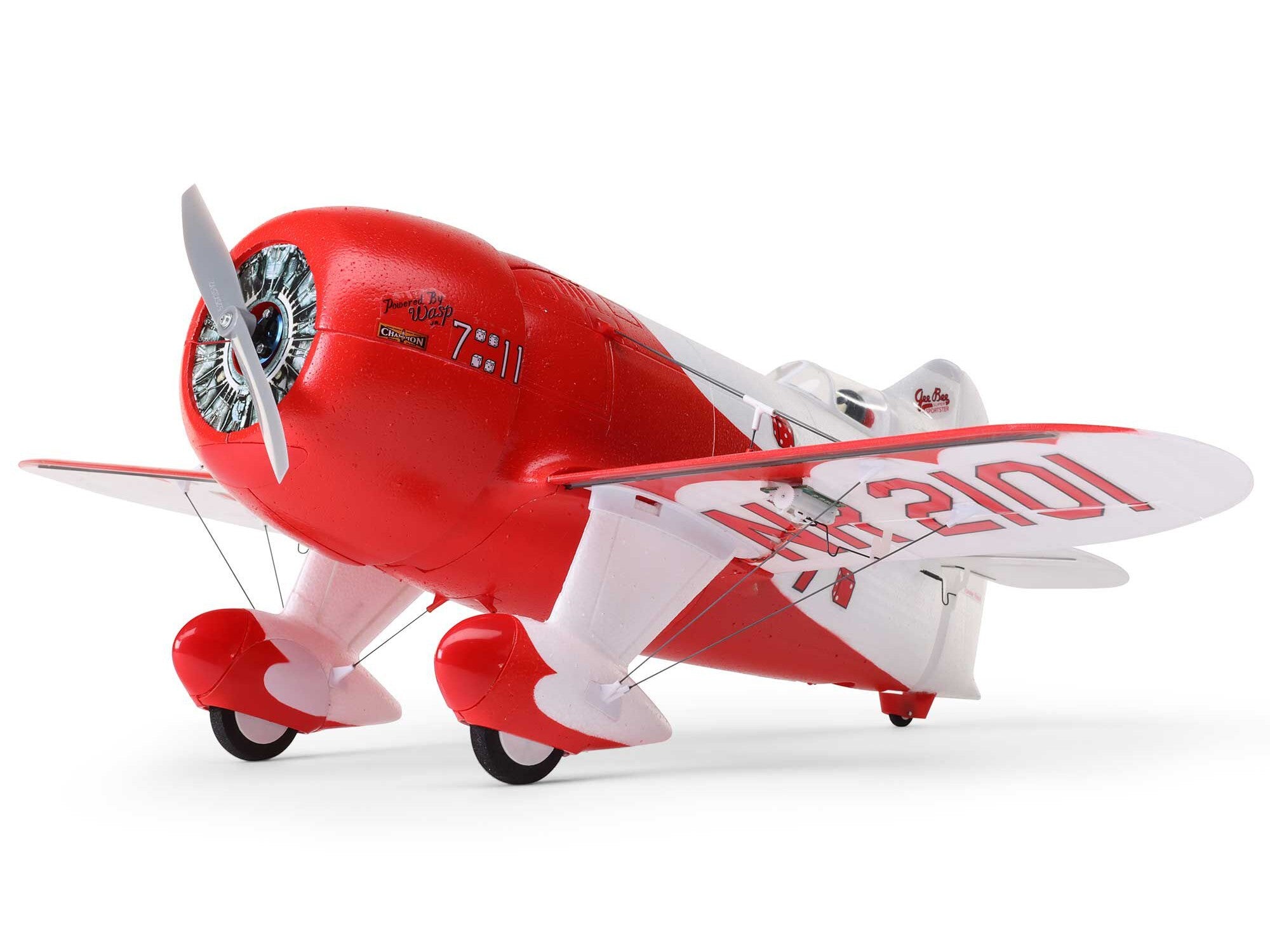 E-Flite UMX Gee Bee R-2 510mm BNF Basic with AS3X and SAFE Select EFLU61500