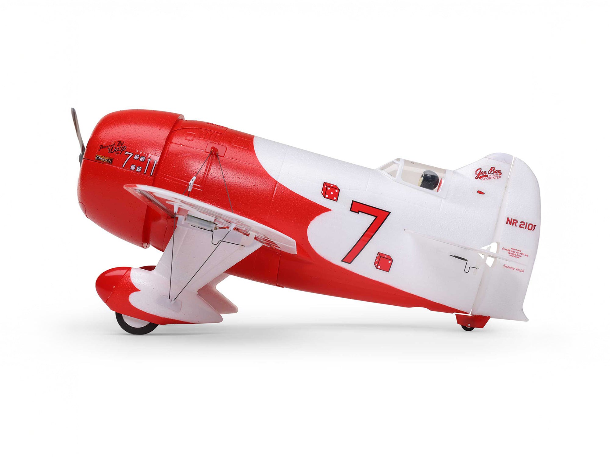E-Flite UMX Gee Bee R-2 510mm BNF Basic with AS3X and SAFE Select EFLU61500