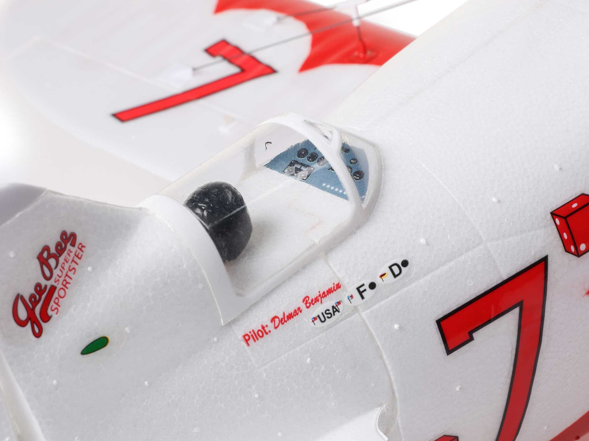 E-Flite UMX Gee Bee R-2 510mm BNF Basic with AS3X and SAFE Select EFLU61500