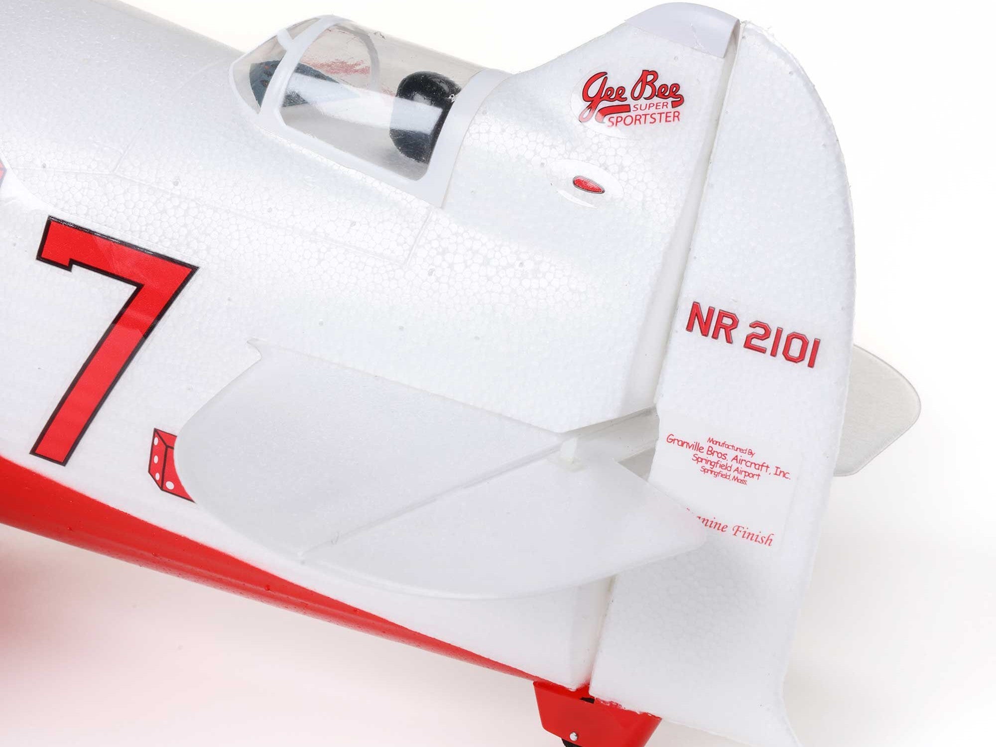 E-Flite UMX Gee Bee R-2 510mm BNF Basic with AS3X and SAFE Select EFLU61500