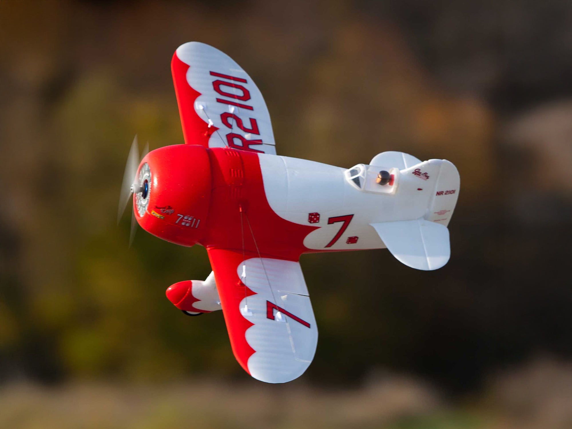 E-Flite UMX Gee Bee R-2 510mm BNF Basic with AS3X and SAFE Select EFLU61500