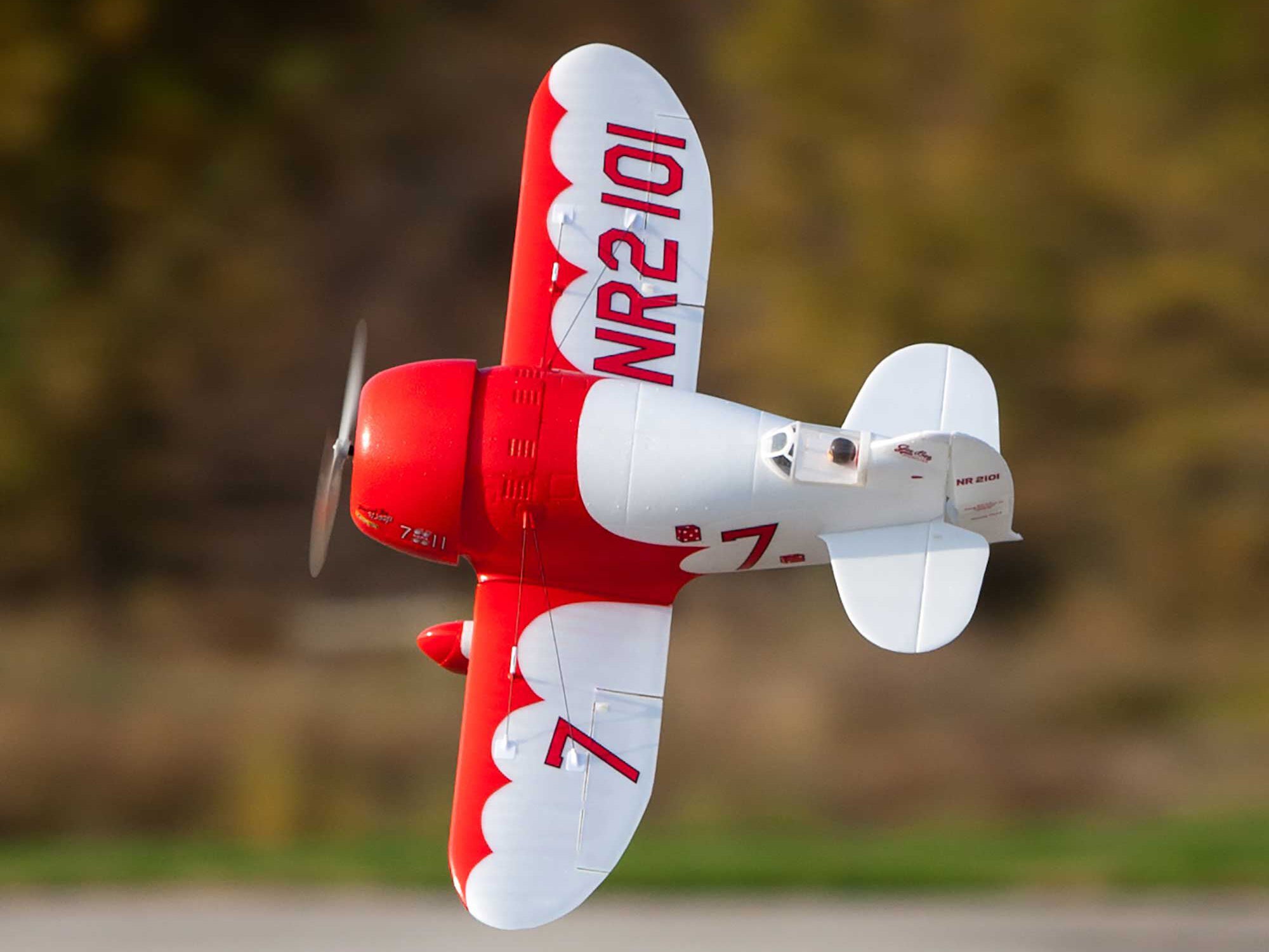 E-Flite UMX Gee Bee R-2 510mm BNF Basic with AS3X and SAFE Select EFLU61500