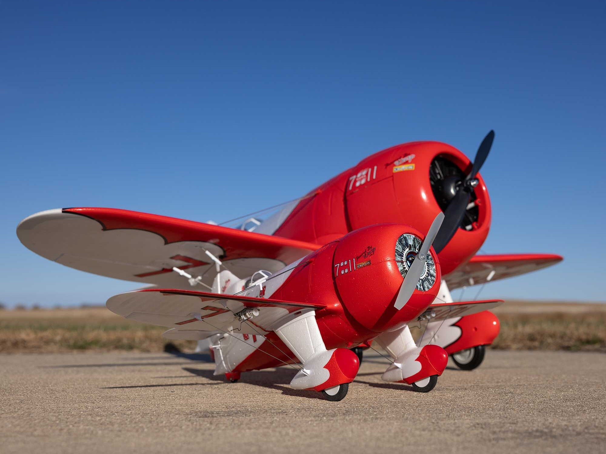 E-Flite UMX Gee Bee R-2 510mm BNF Basic with AS3X and SAFE Select EFLU61500
