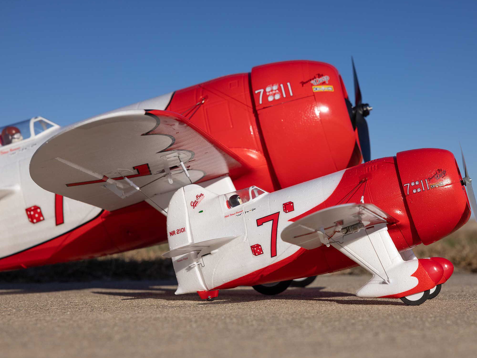 E-Flite UMX Gee Bee R-2 510mm BNF Basic with AS3X and SAFE Select EFLU61500