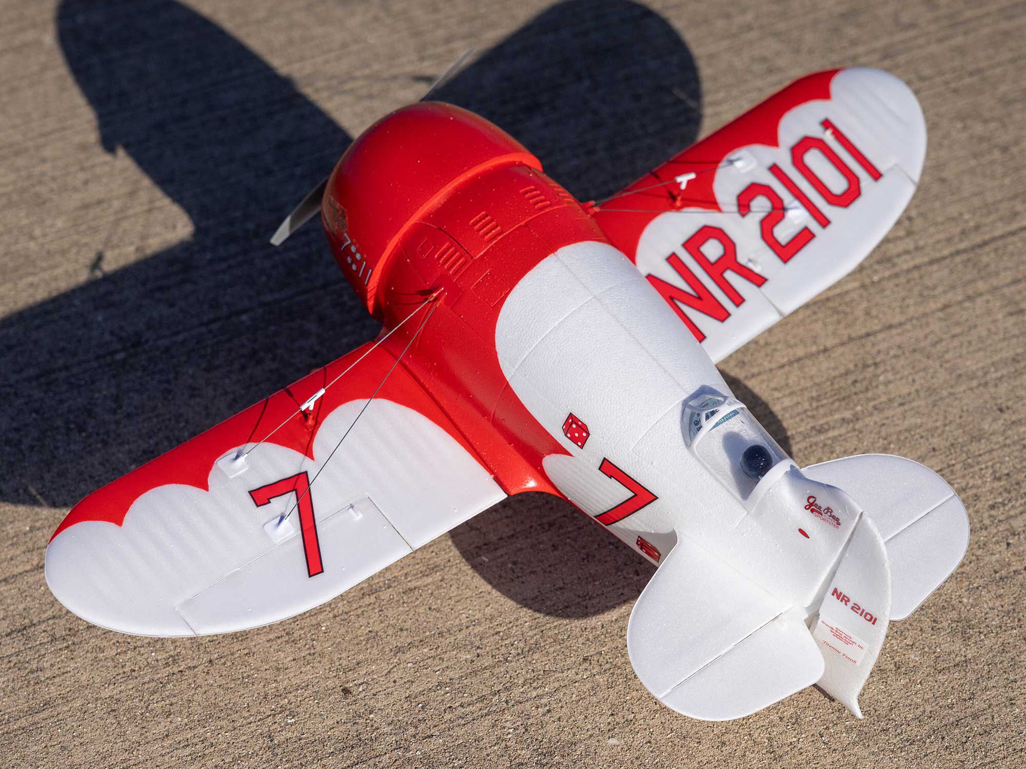 E-Flite UMX Gee Bee R-2 510mm BNF Basic with AS3X and SAFE Select EFLU61500