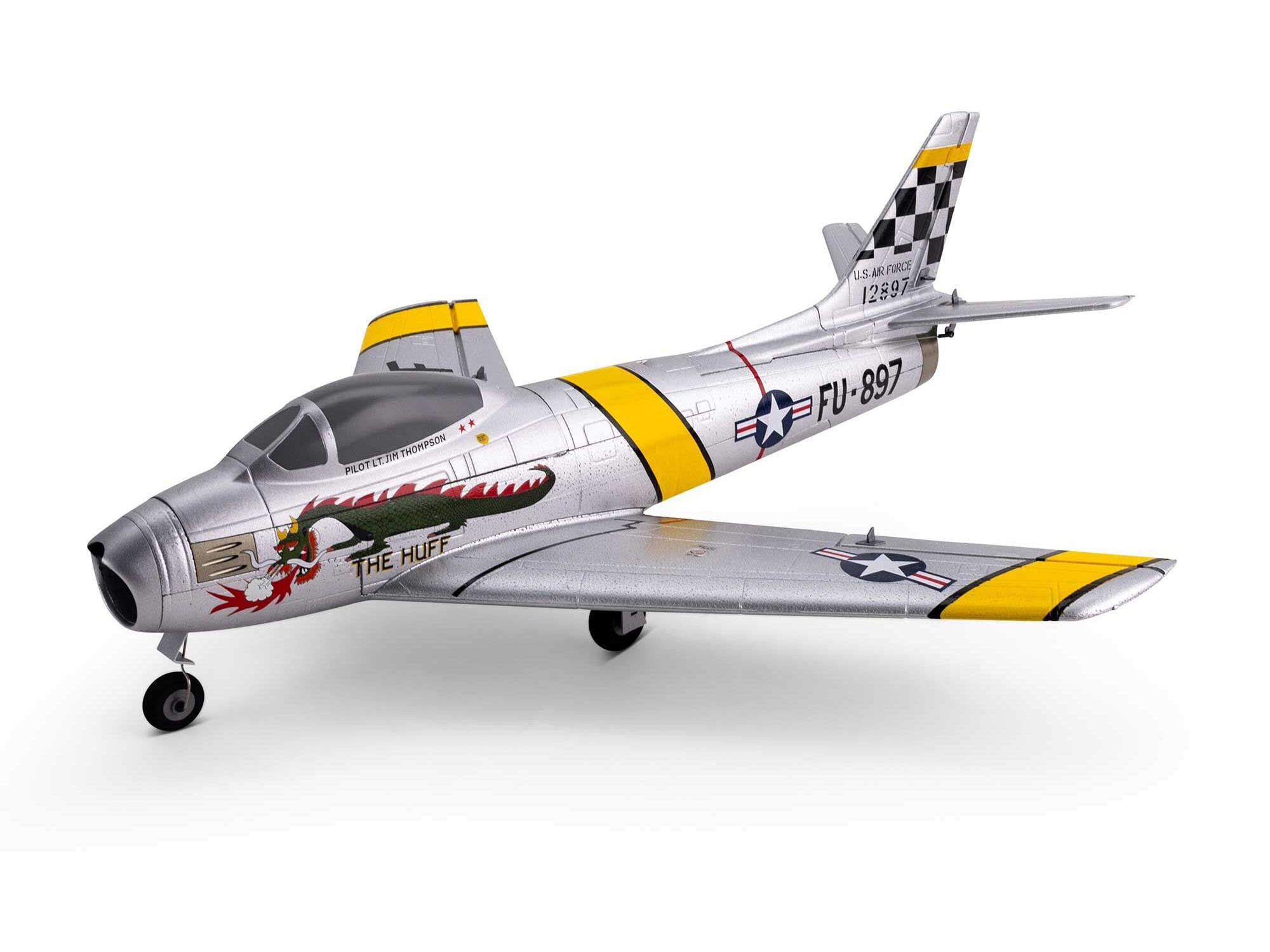 E-Flite UMX F-86 Sabre 30mm EDF Jet BNF Basic with AS3X and SAFE Select EFLU7050