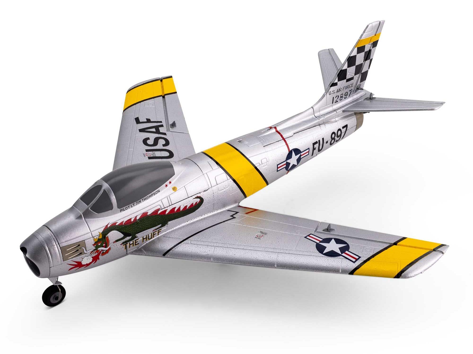 E-Flite UMX F-86 Sabre 30mm EDF Jet BNF Basic with AS3X and SAFE Select EFLU7050