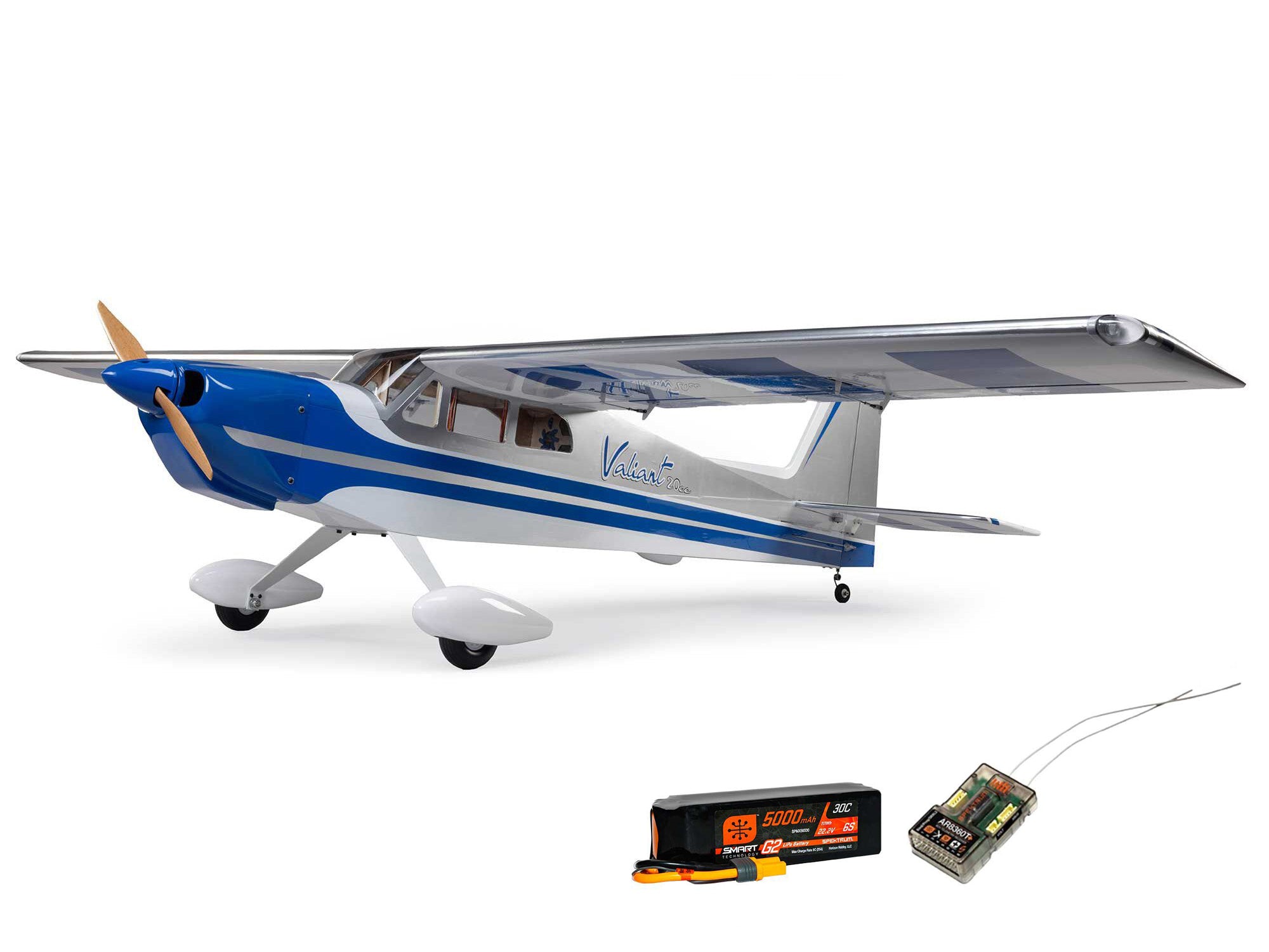 Hangar 9 Valiant 20cc EP PNP with AR8360T+ & 6S 5000mAh LiPo Combo HAN-4013