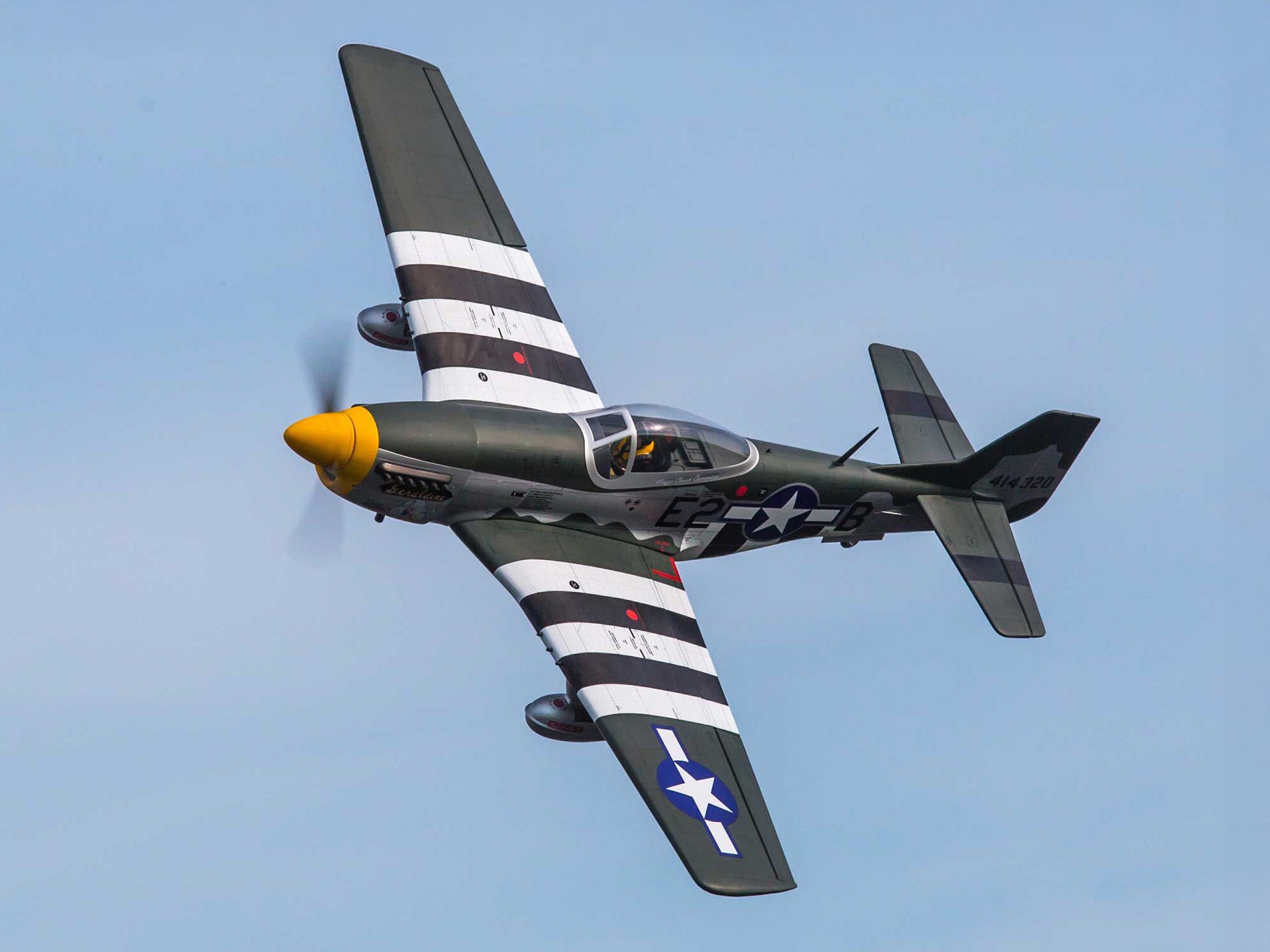 Hangar 9 P-51D Mustang 20cc ARF 69.5" HAN2820B Black Friday Special