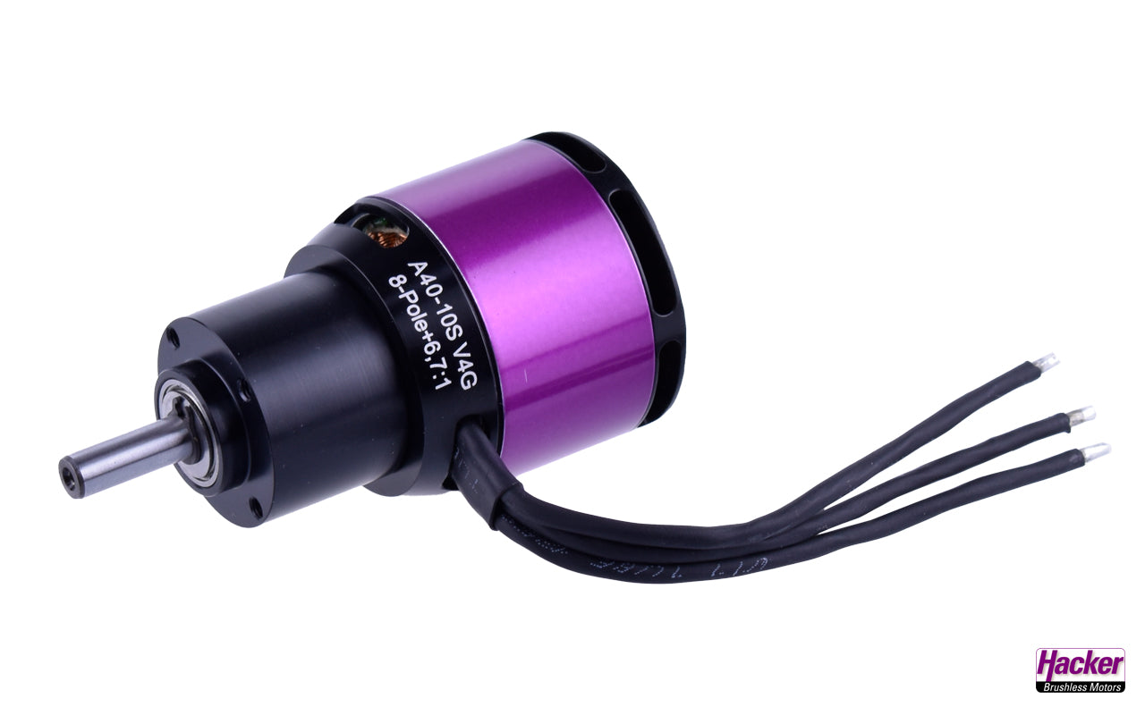 A40-10S V4G kv1600 + 6,7:1 PG from Hacker Motor 10109537