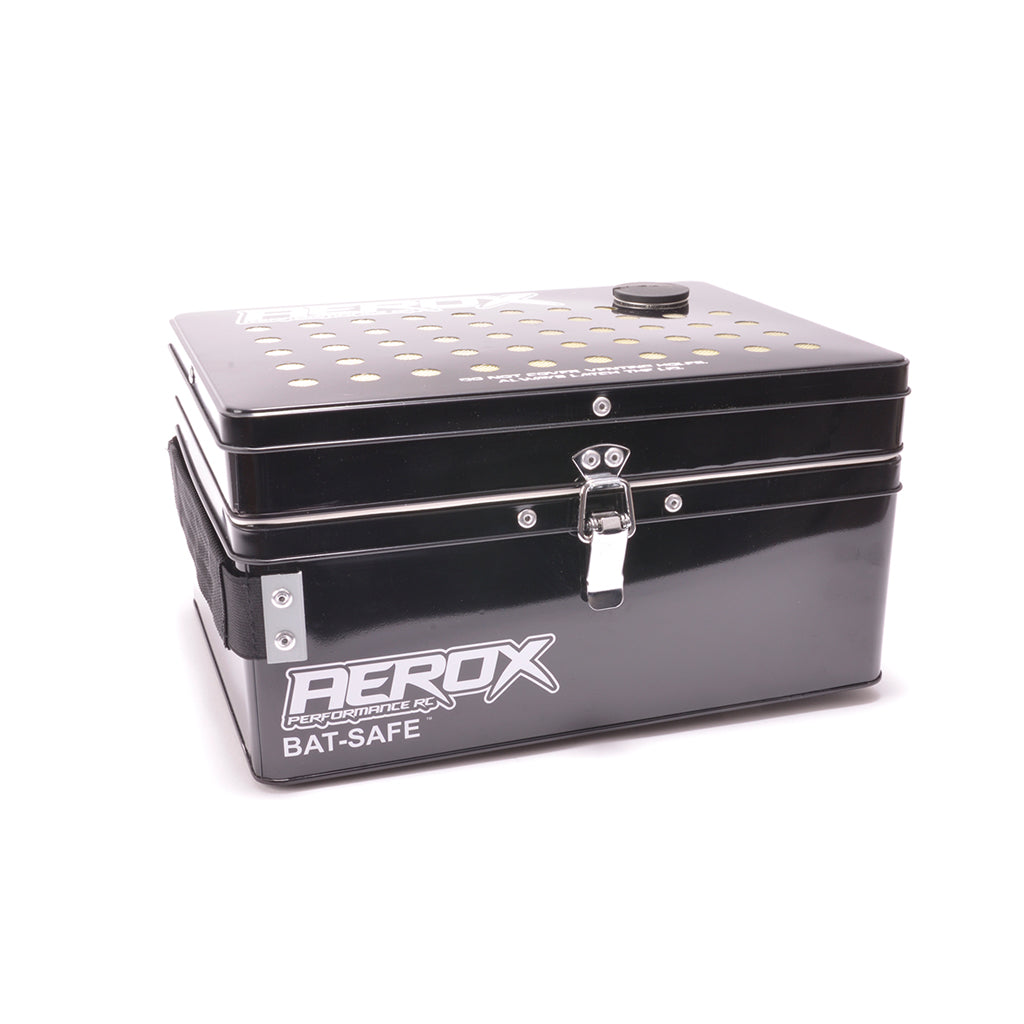 AEROX BAT-SAFE Medium LiPo Charging Safe Box Closed latched latch
