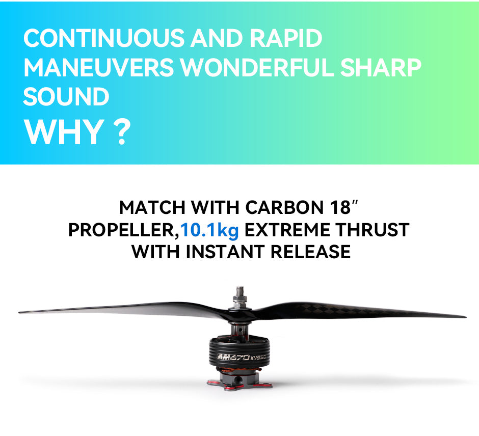 T-MOTOR AM670 520KV COMBO (AM670/AM116A ESC/18X8 PROP) For 67" Models