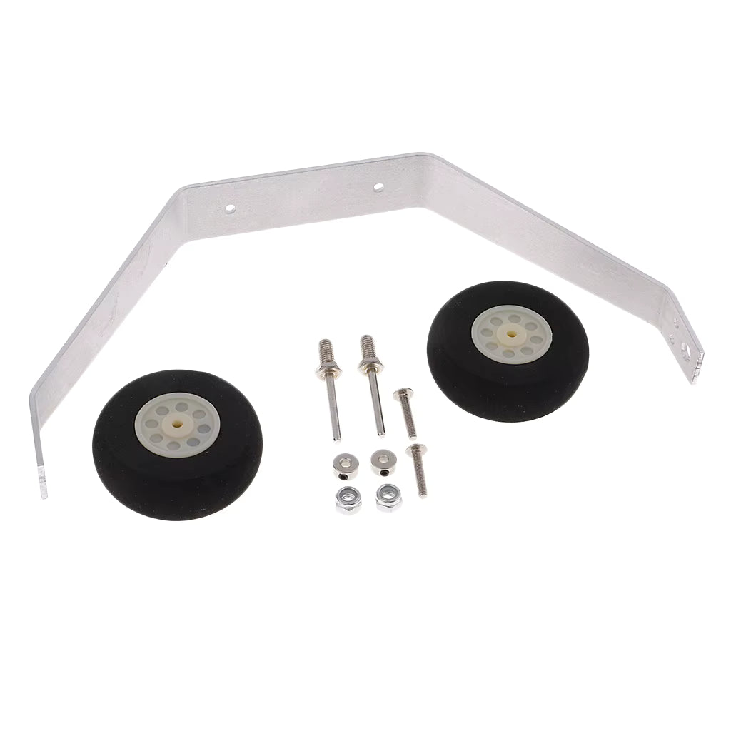 Nexus 2mm Aluminium Alloy Landing Gear Kit With Wheels Set For 25-40 Classes