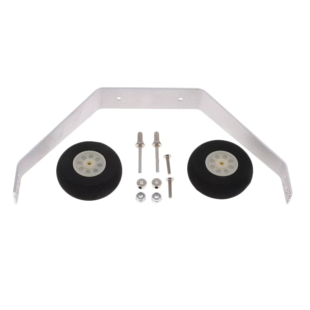 Nexus 2mm Aluminium Alloy Landing Gear Kit With Wheels Set For 25-40 Classes