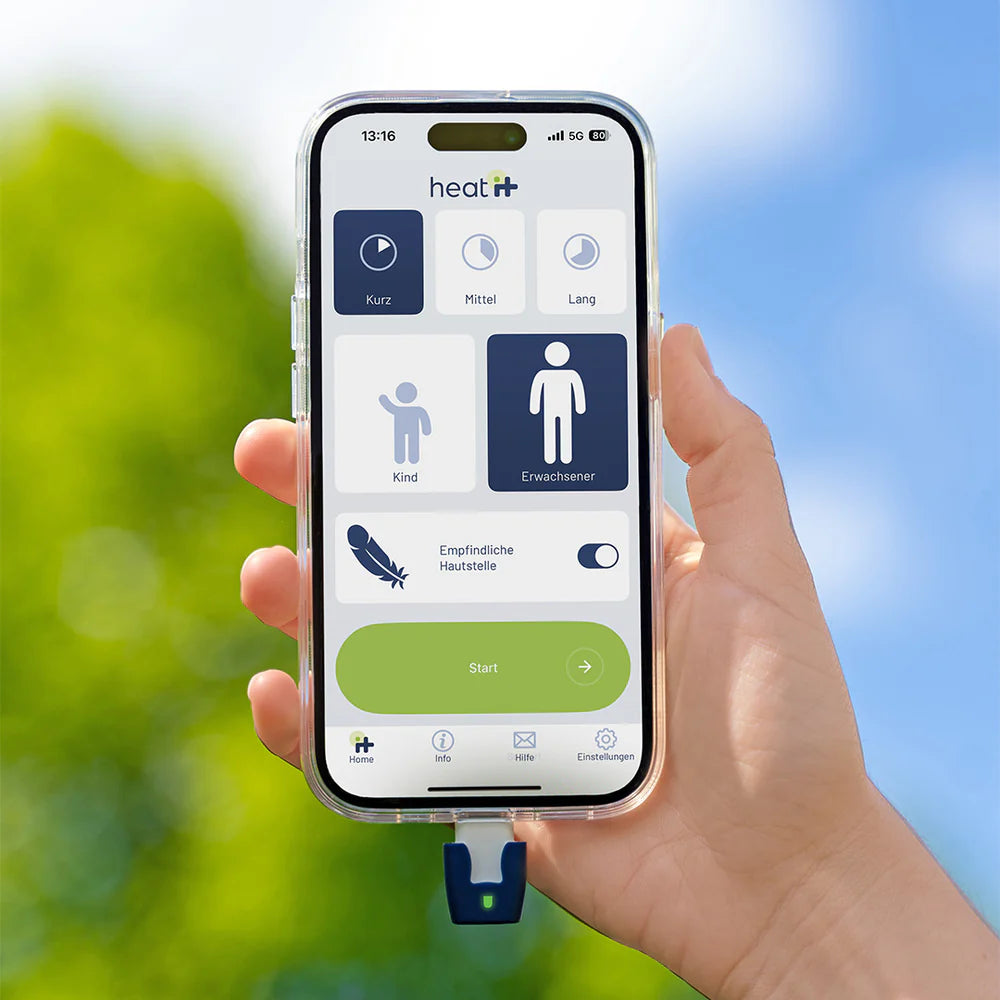 Heat it Smartphone Powered Insect Bite Healer - Chemical-Free Relief from Itching & Pain just with Concentrated Heat - for iPhone 15/16/17 & Android (USB-C)