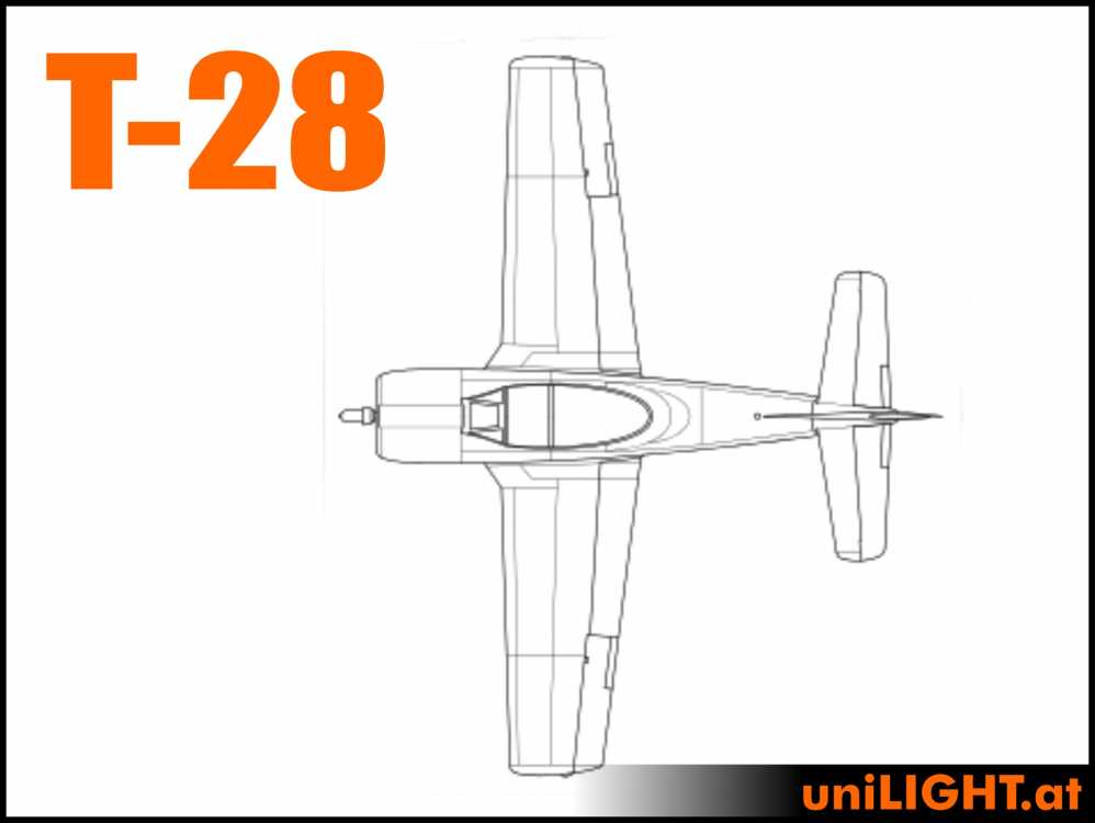 Bundle North American T-28, 1:4.5, ~2.75m Wingspan BND-T28-45-P