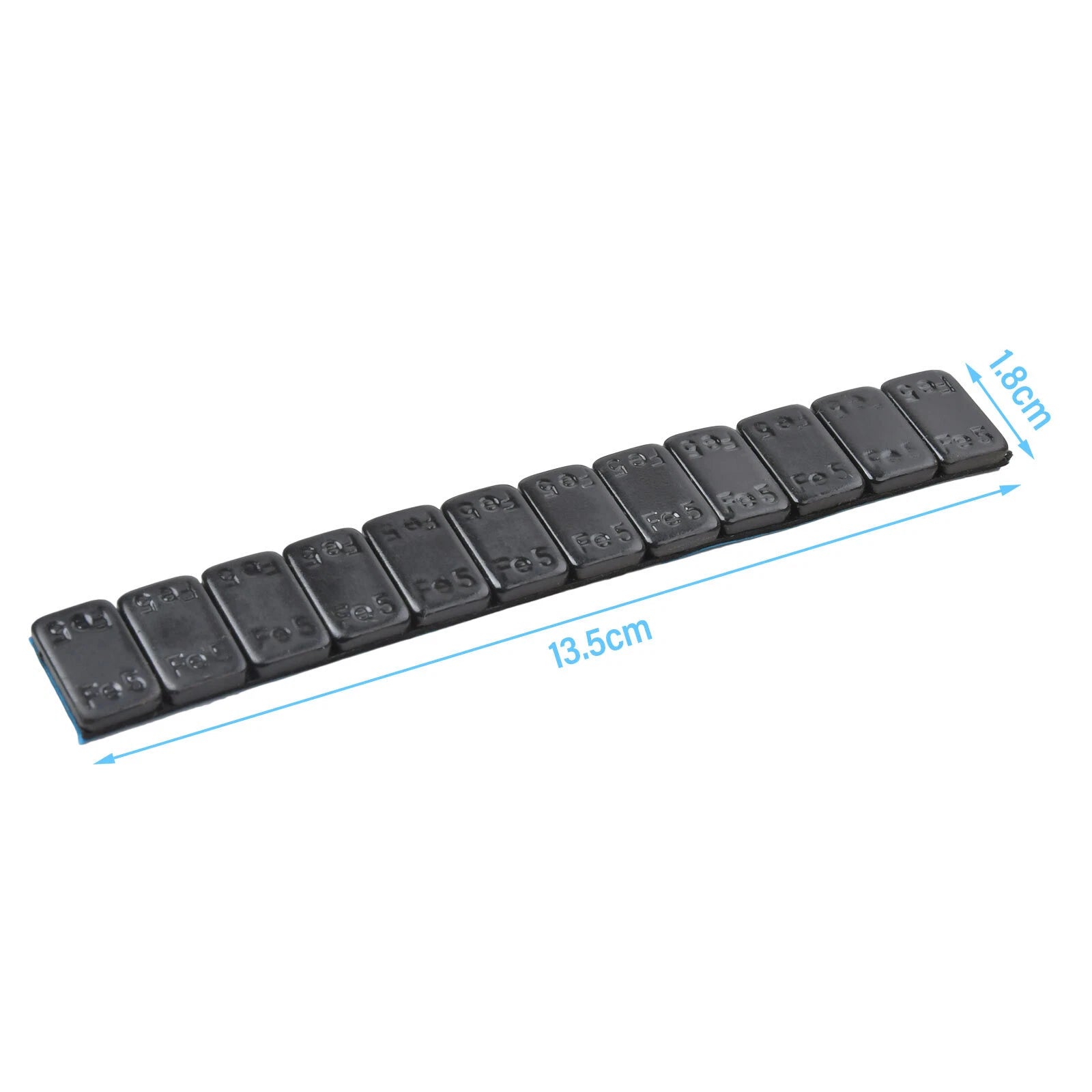 Balance Weights Stick On 60g Self Adhesive Strip in 5g Blocks Black