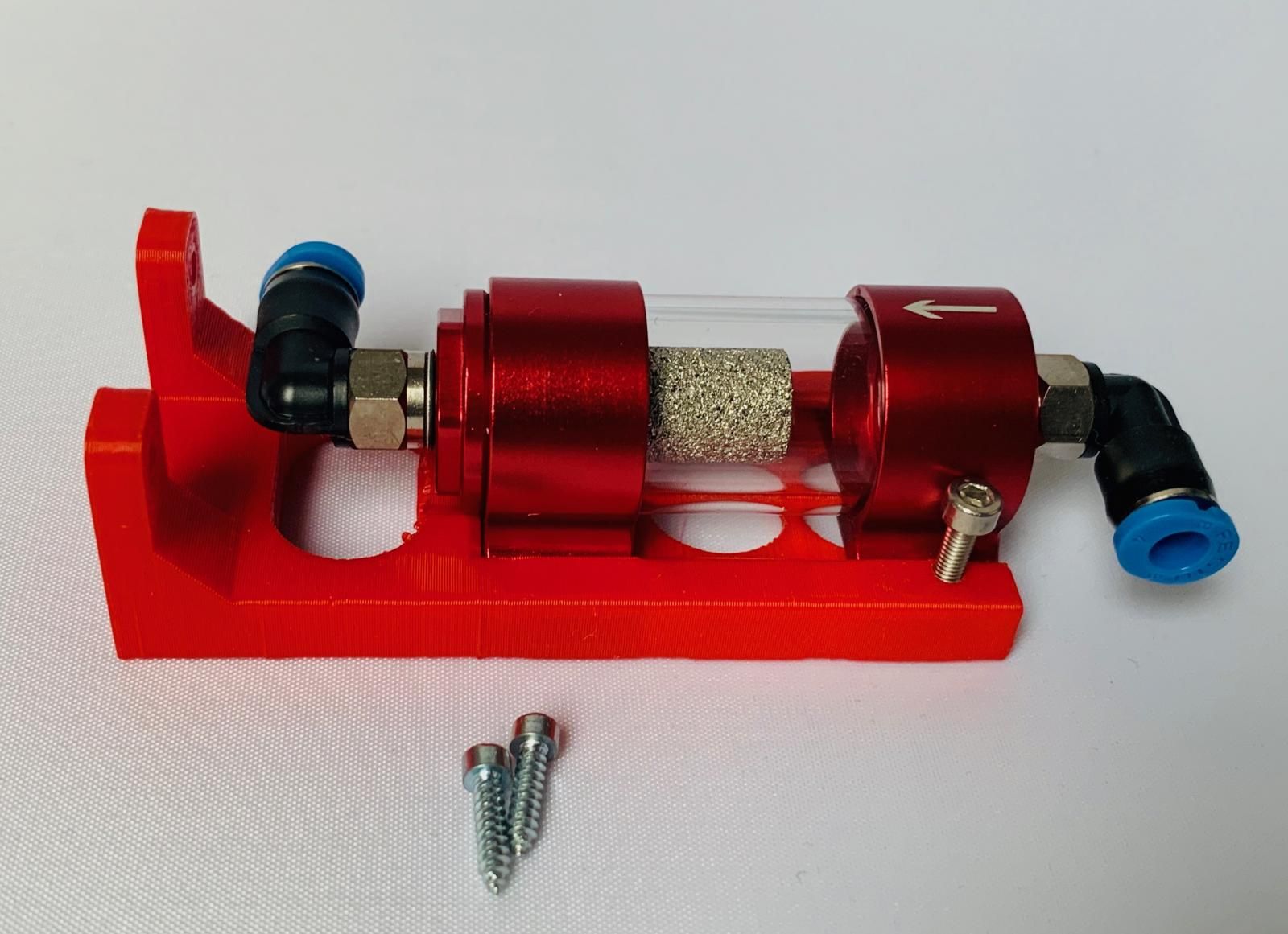 Shows Super FIlter mounted on bracket