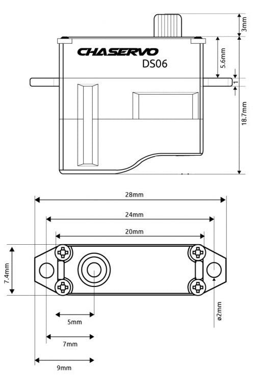 CHASERVO DS06 Micro Servo DS06