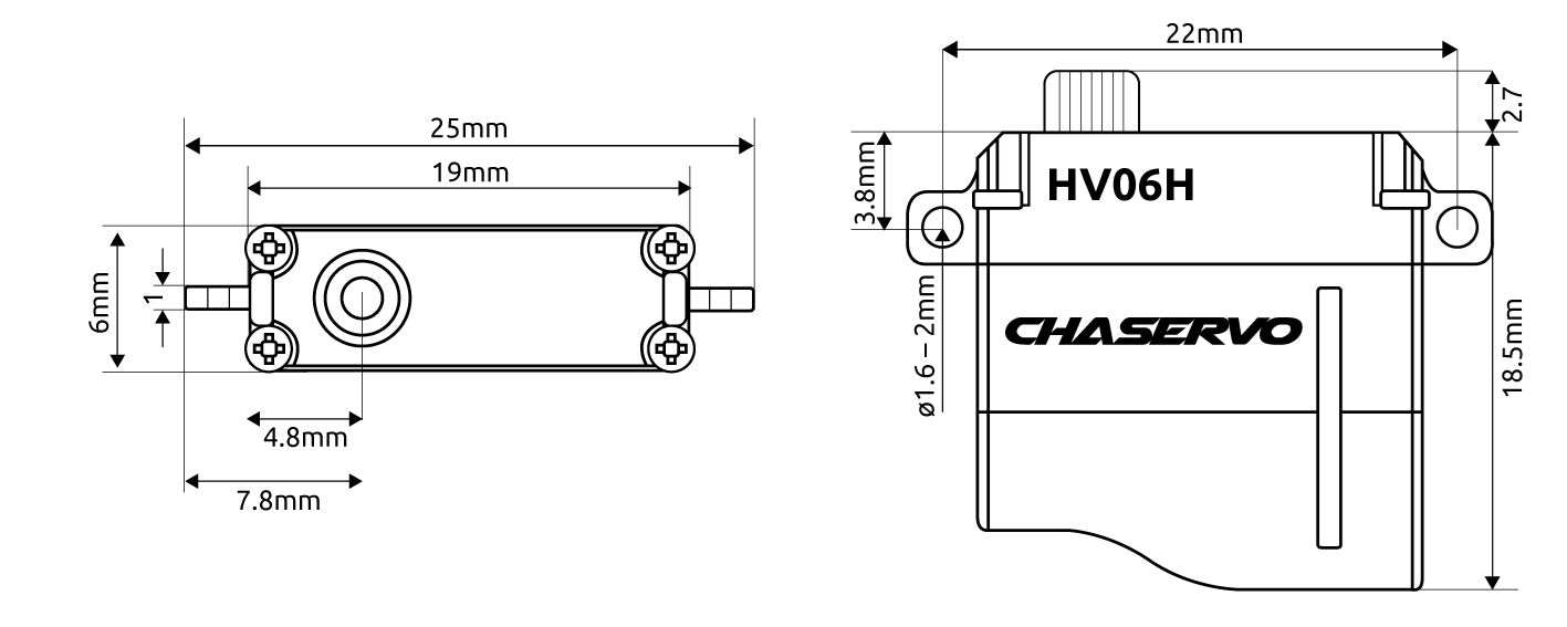 CHASERVO HV06H Micro Servo HV06H