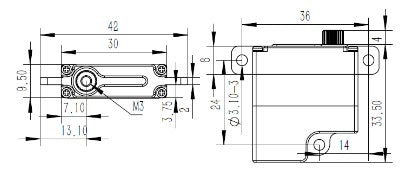 CHASERVO HV95H Mini Servo HV95H