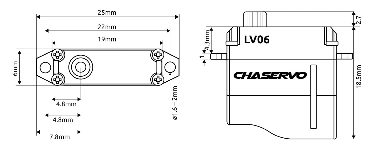 CHASERVO LV06 Wing Servo LV06