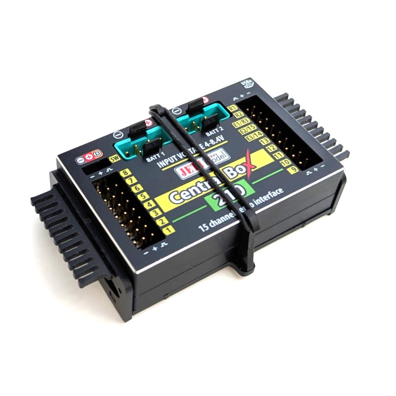 Click Bracket JETI Box 210 from STV-Tech 013-31 with the central box in it and closed