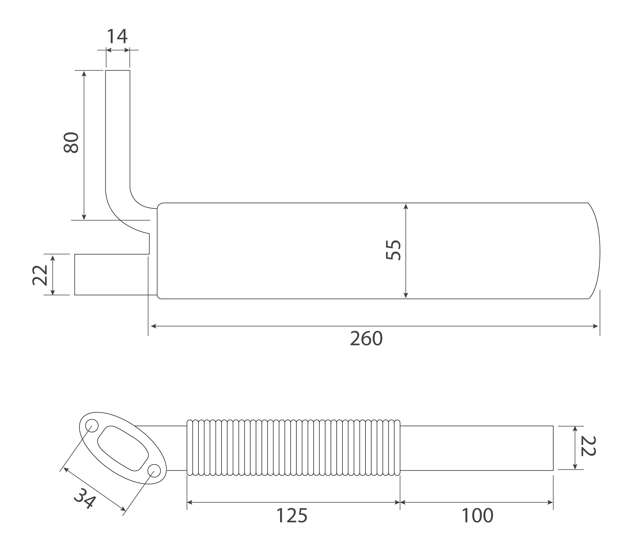 DLE-30 Header &amp; Canister Kit Set DLE3017 Dimensions