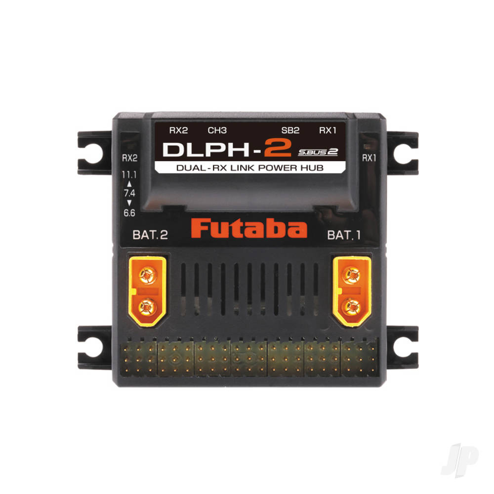 DLPH-2 Futaba Dual Rx Intelligent Power Hub (Dual Battery &amp; Gyro Capable) FUT05102735-1