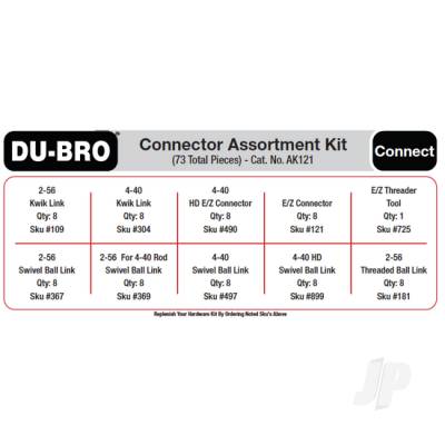 Dubro Connectors Assortment Kit (73 pcs set) DUBAK121