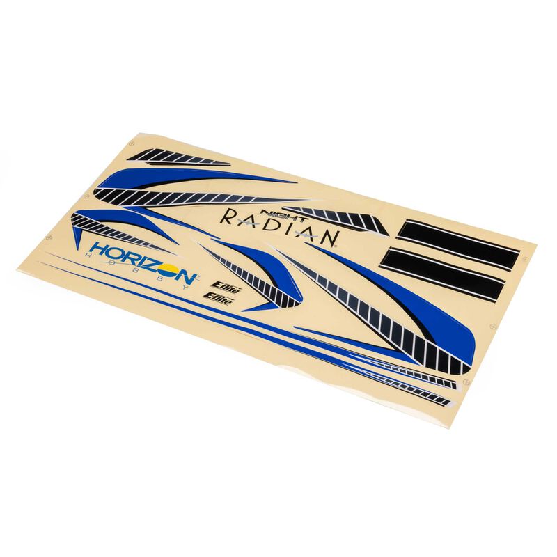 E-Flite Decal Sheet; Night Radian EFL36502