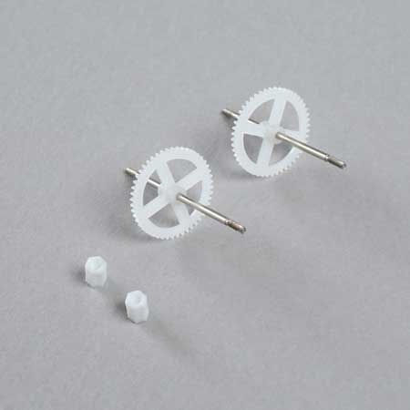E-Flite Prop Shaft with Gear (2): Night Vapor EFLU1327
