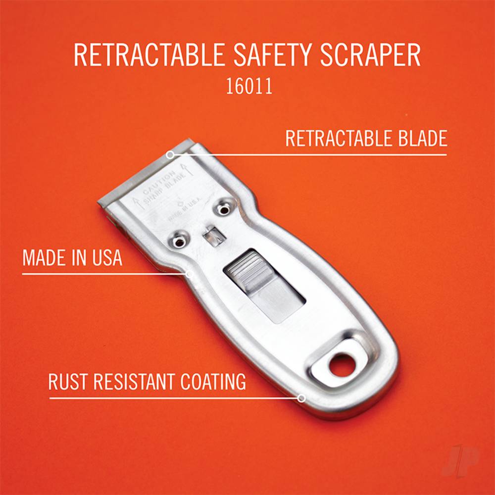 Excel K11 Metal Safety Scraper (6x Blades) (Carded) EXL16011 info sheet 1