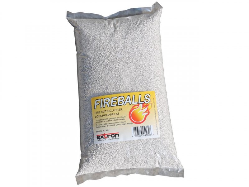 Extron FIREBALLS Fire Extinguishing Pearls for Lithium batteries 5 Liter Bag X3360