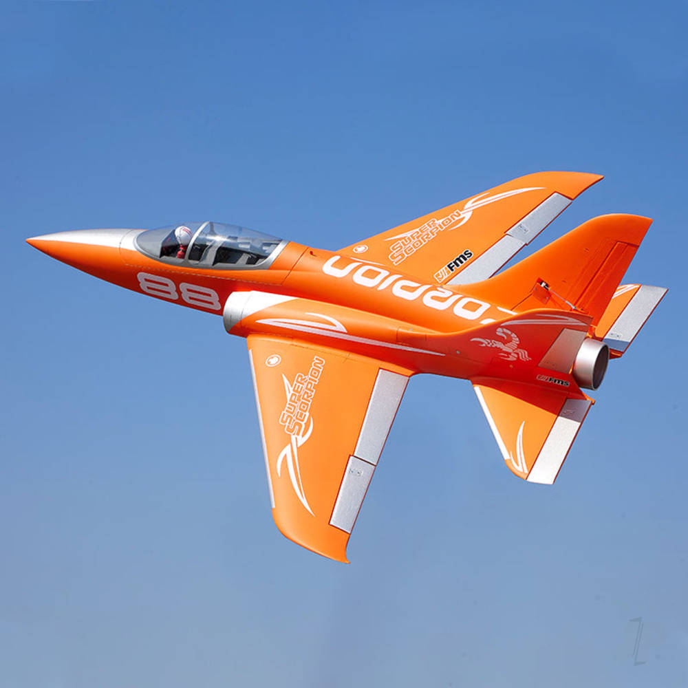 FMS Super Scorpion V2 90mm EDF PNP Orange (6S Version) FMS145POR6S