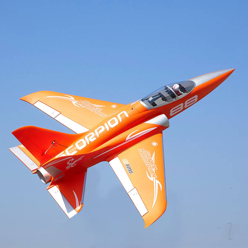 FMS Super Scorpion V2 90mm EDF PNP Orange (6S Version) FMS145POR6S
