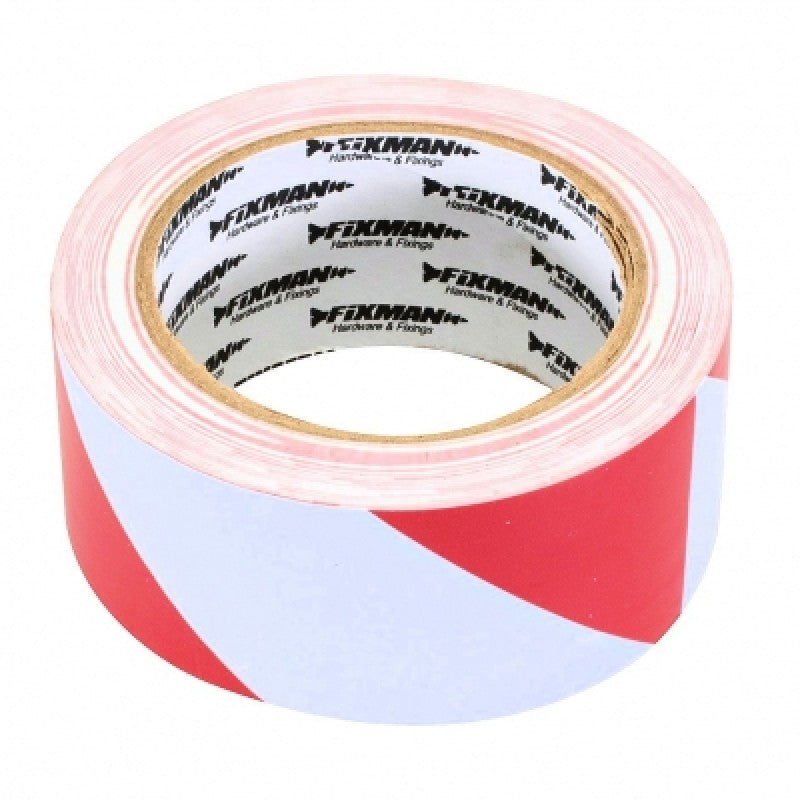 Fixman Hazard Self Adhesive Warning Tape 50mm 188781