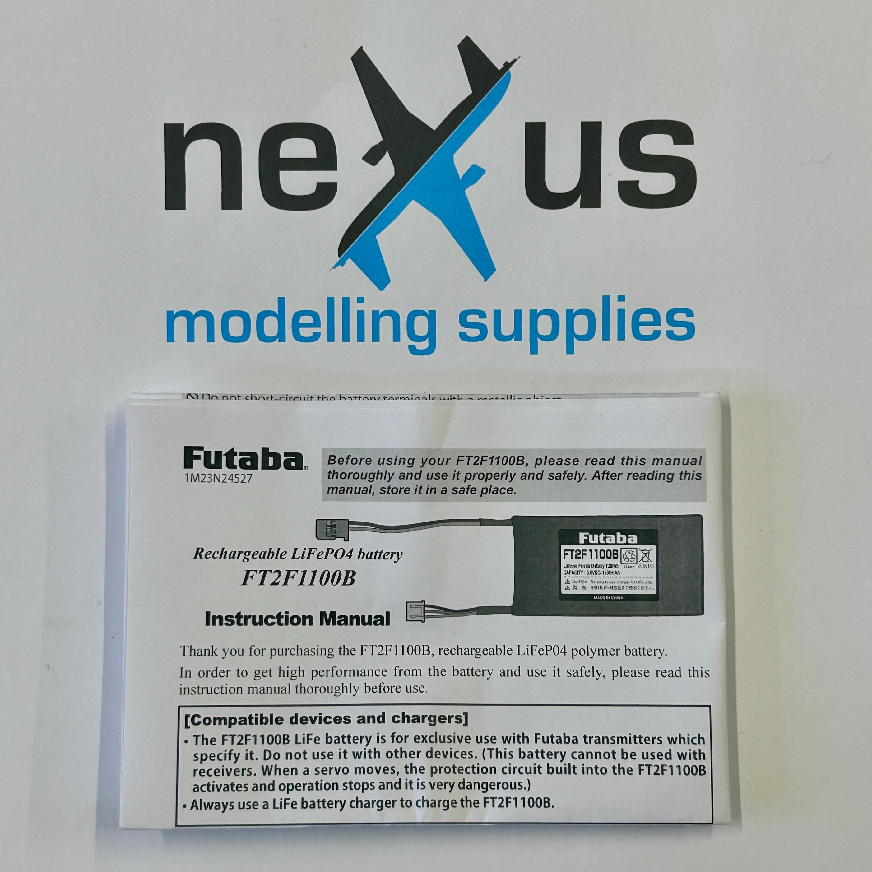 Futaba FT2F1100B 6.6v 1100mAh TX Battery For 7PXR