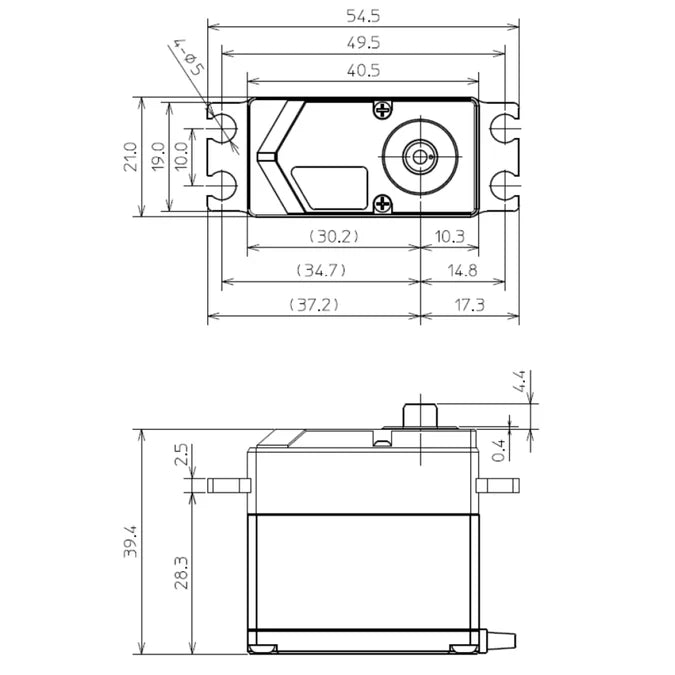 Futaba HPS-A703 Standard Brushless Servo PWM/S.Bus2 74.0kg 0.12s 4.8V - 7.4V FUT05102723-3