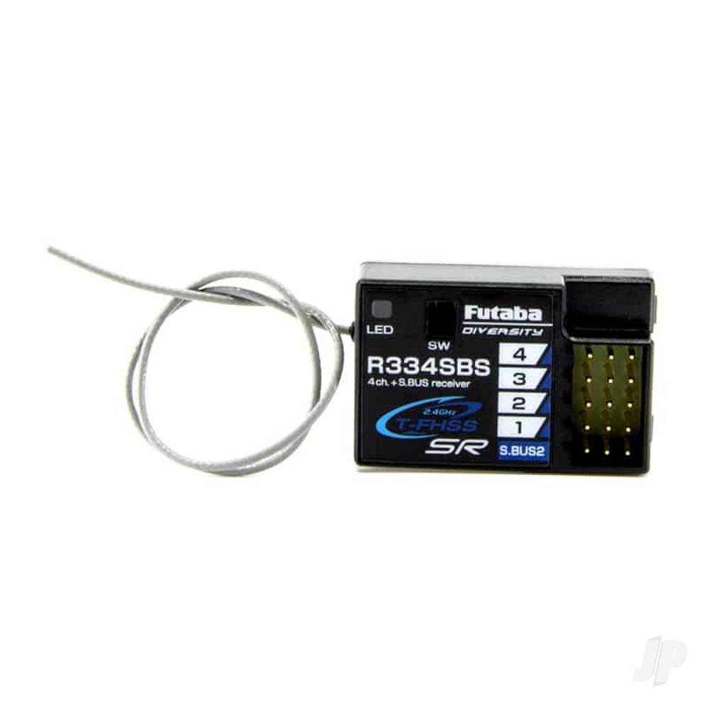 Futaba R334SBS 4-Channel T-FHSS SR Receiver - HV, 2.4GHz&nbsp; FUT05102646-3