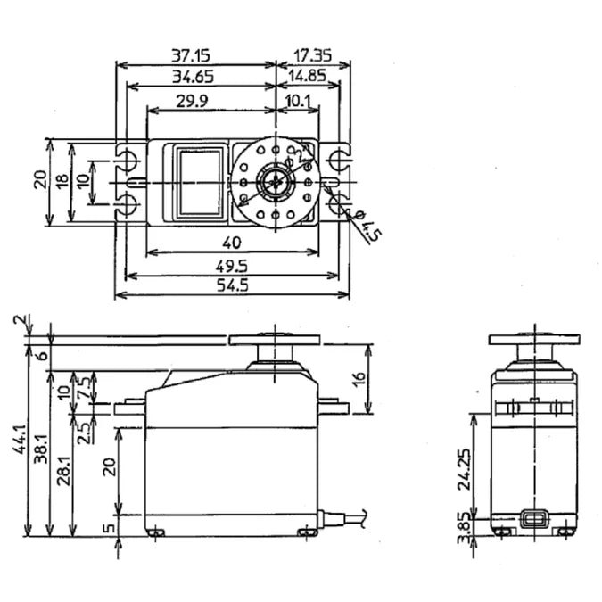 Futaba S-U400 Standard Digital Servo S.BUS2 0.14s/8.0kg 4.8V - 7.4V FUT05102678-3
