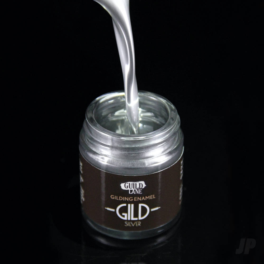 Guild Lane GILD Gilding Enamel Paint Silver Chrome (15ml Jar) GLDGDCH0015
