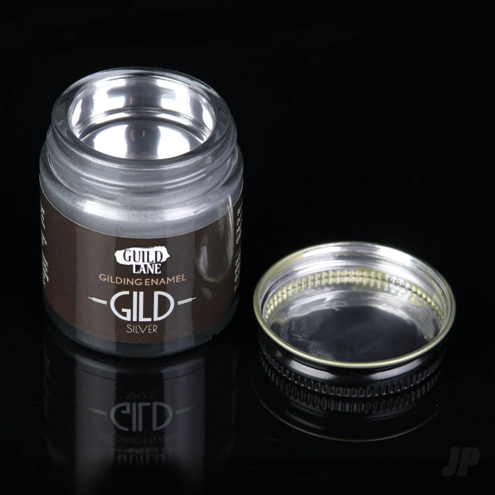 Guild Lane GILD Gilding Enamel Paint Silver Chrome (15ml Jar) GLDGDCH0015