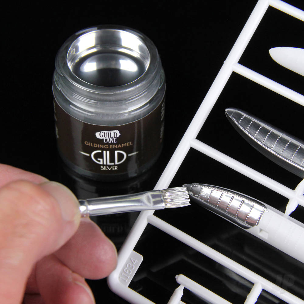 Guild Lane GILD Gilding Enamel Paint Silver Chrome (15ml Jar) GLDGDCH0015