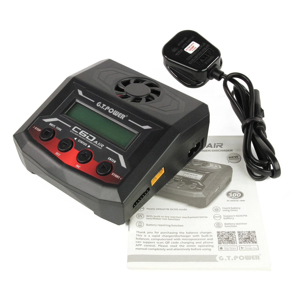 GT Power C6D Air 100W AC/DC 12A Intelligent Charger (UK) GTP0184