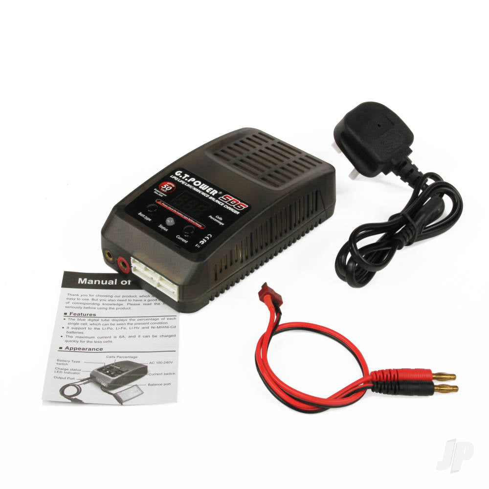 GT Power SD6 50W AC 6A Charger (UK) GTP0145 from Nexus Modelling Supplies Models Northampton Model Web Website Site Webshop Shop Webstore Store