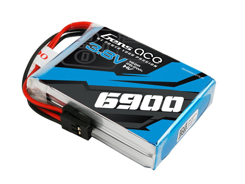 Gens Ace Li-Po 1S 3.7V HV 6900mAh Tx with JR G1H6900-TX