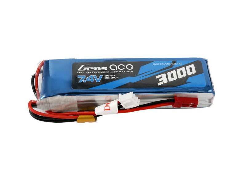 Gens Ace Li-Po 2S 7.4V 3000mAh Tx with BEC G2S3000-TX