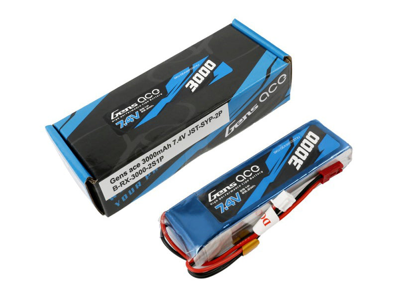 Gens Ace Li-Po 2S 7.4V 3000mAh Tx with BEC G2S3000-TX