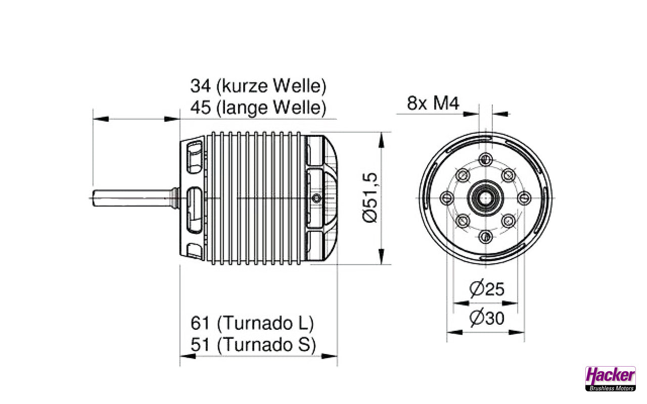 Hacker A50-12L Turnado V4 Kv450 15726744